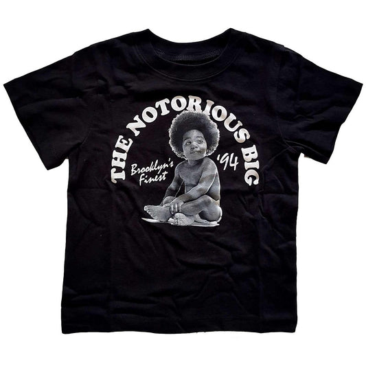 Black - Front - Notorious B.I.G. Childrens-Kids Brooklyn´s Finest 94 T-Shirt