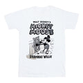 White - Front - Mickey Mouse Unisex Adult Steamboat Willie T-Shirt