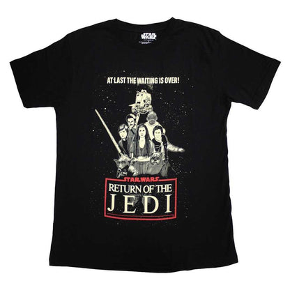 Black - Front - Star Wars: Return Of The Jedi Unisex Adult Waiting Is Over T-Shirt