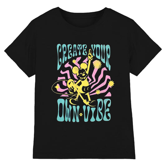 Charcoal Grey - Front - Mickey Mouse Unisex Adult Create Vibe T-Shirt