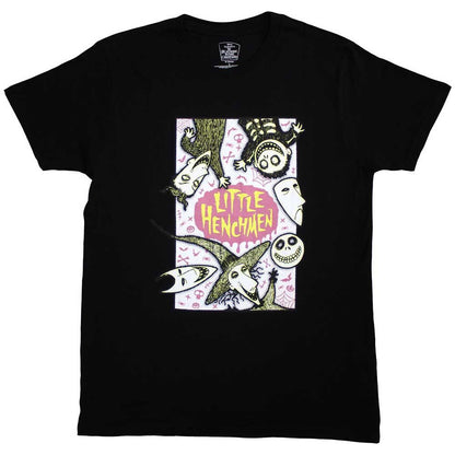Black - Front - The Nightmare Before Christmas Unisex Adult Little Henchmen T-Shirt