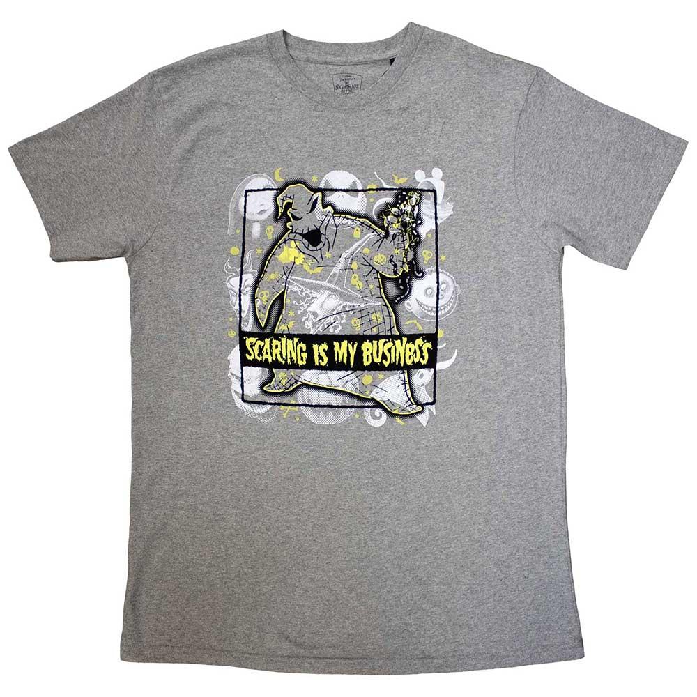 Grey - Front - The Nightmare Before Christmas Unisex Adult Scaring Is My Business T-Shirt