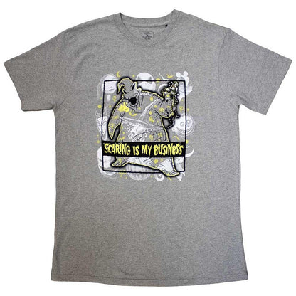 Grey - Front - The Nightmare Before Christmas Unisex Adult Scaring Is My Business T-Shirt