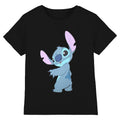 Black - Front - Lilo & Stitch Unisex Adult Stitch Turn T-Shirt