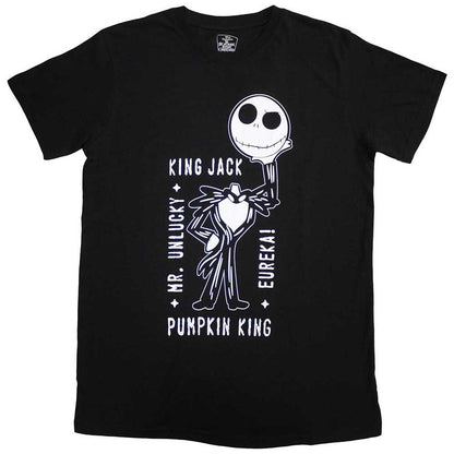 Black - Front - The Nightmare Before Christmas Unisex Adult Headless Jack Skellington T-Shirt