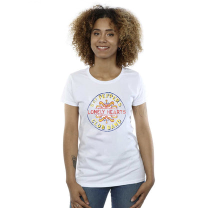 White - Side - The Beatles Unisex Adult Painted Pepper T-Shirt