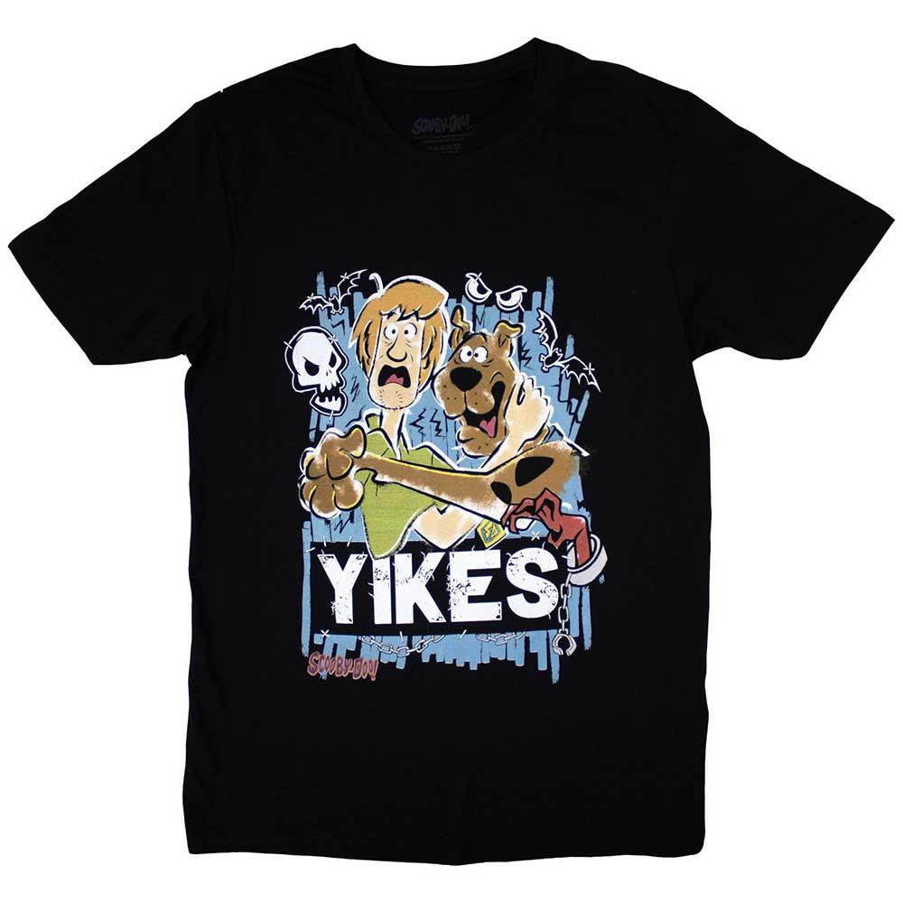 Black - Front - Scooby Doo Unisex Adult Yikes! T-Shirt