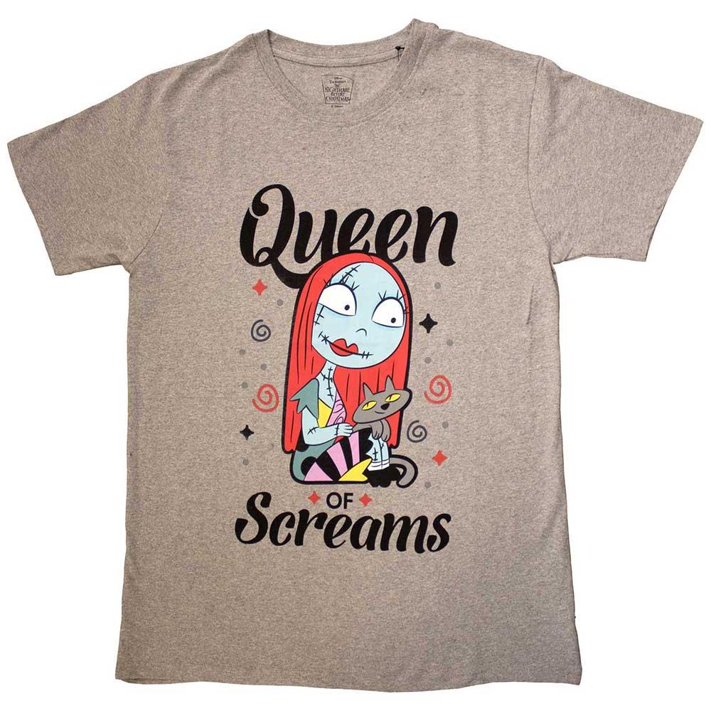 Grey - Front - The Nightmare Before Christmas Unisex Adult Queen Of Screams T-Shirt