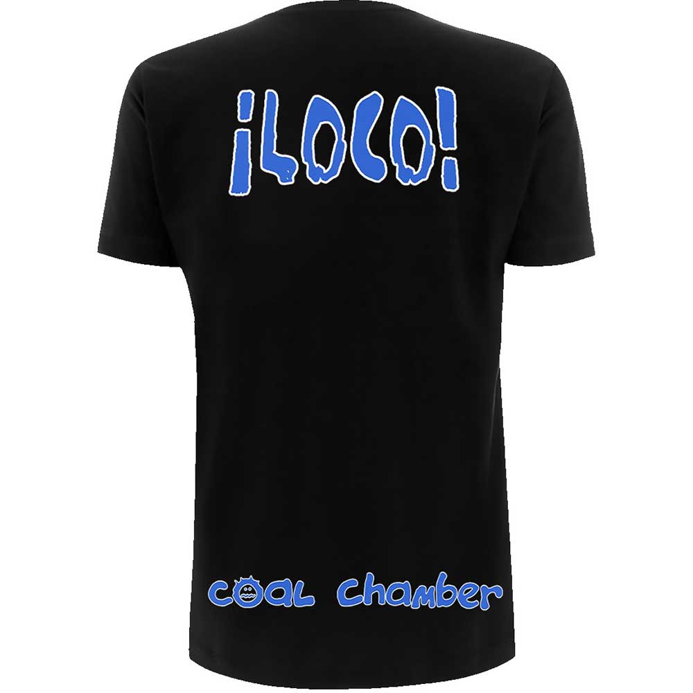 Black - Back - Coal Chamber Unisex Adult Loco Back Print T-Shirt