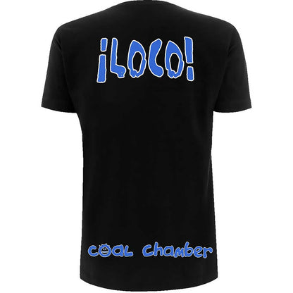 Black - Back - Coal Chamber Unisex Adult Loco Back Print T-Shirt