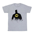 Grey - Front - Batman Unisex Adult Silhouette Drip T-Shirt
