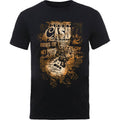 Black - Front - Johnny Cash Unisex Adult Guitar Song Titles T-Shirt