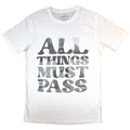 White - Front - George Harrison Unisex Adult All Things Must Pass Text Infill T-Shirt