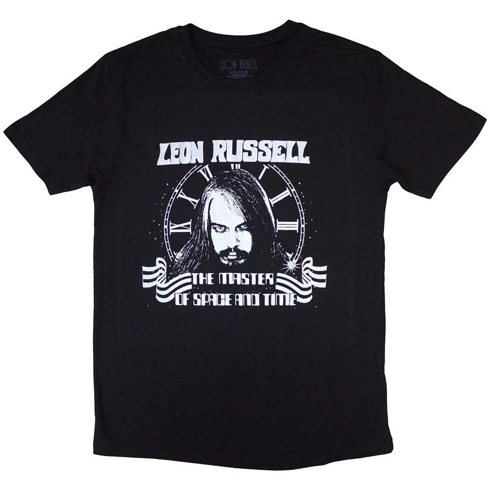 Black - Front - Leon Russell Unisex Adult Space & Time T-Shirt