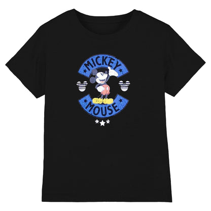 Black - Front - Mickey Mouse Unisex Adult Stars T-Shirt
