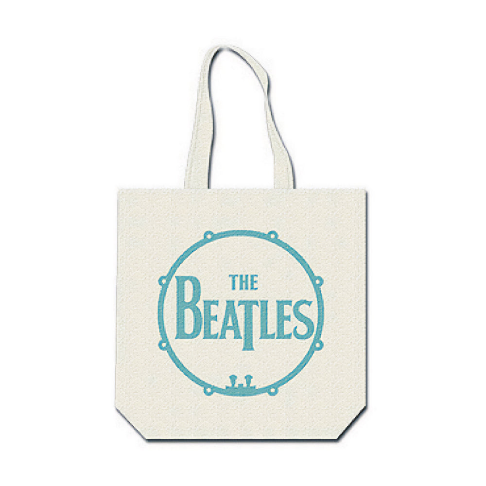 White-Blue - Back - The Beatles Back Print Cotton Tote Bag