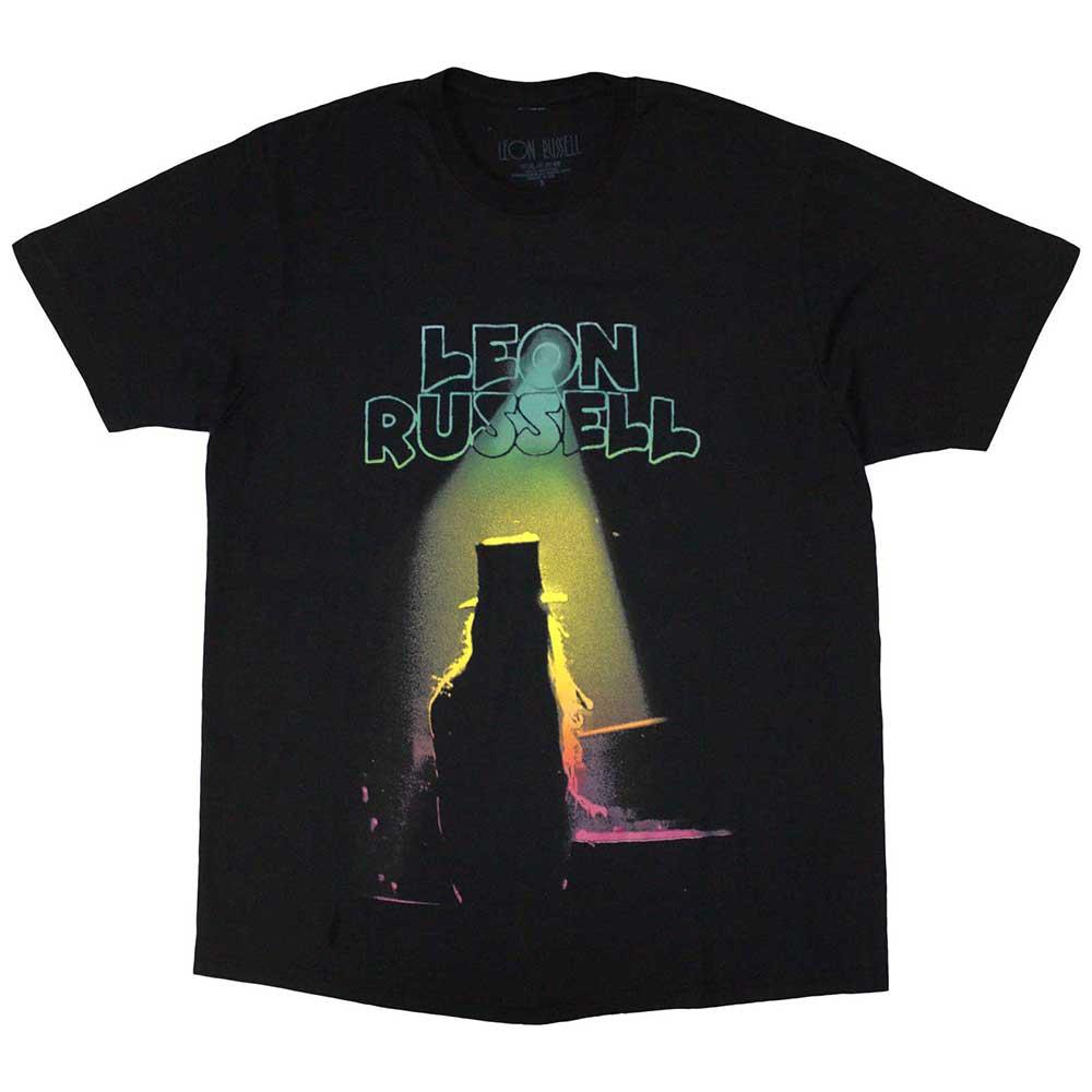 Black - Front - Leon Russell Unisex Adult Masquerade T-Shirt