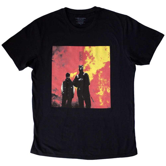 Black - Front - twenty one pilots Unisex Adult Cover Box T-Shirt