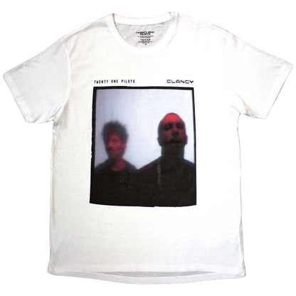 White - Front - twenty one pilots Unisex Adult Red Film T-Shirt