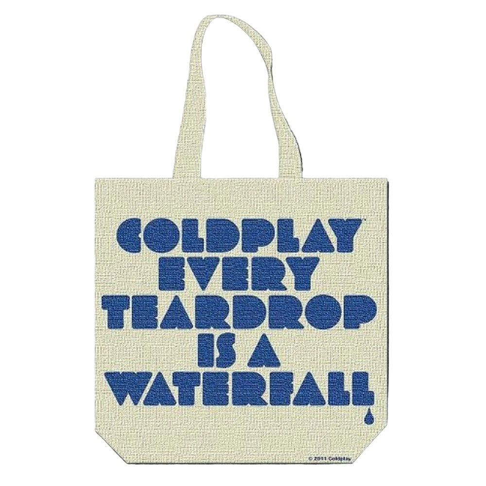 Multicoloured - Back - Coldplay Fuzzy Man Cotton Tote Bag
