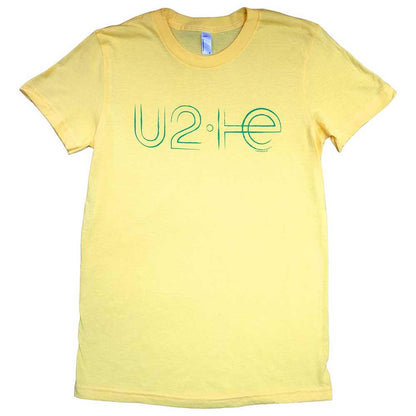 Yellow - Front - U2 Womens-Ladies Brazil Babydoll Logo T-Shirt