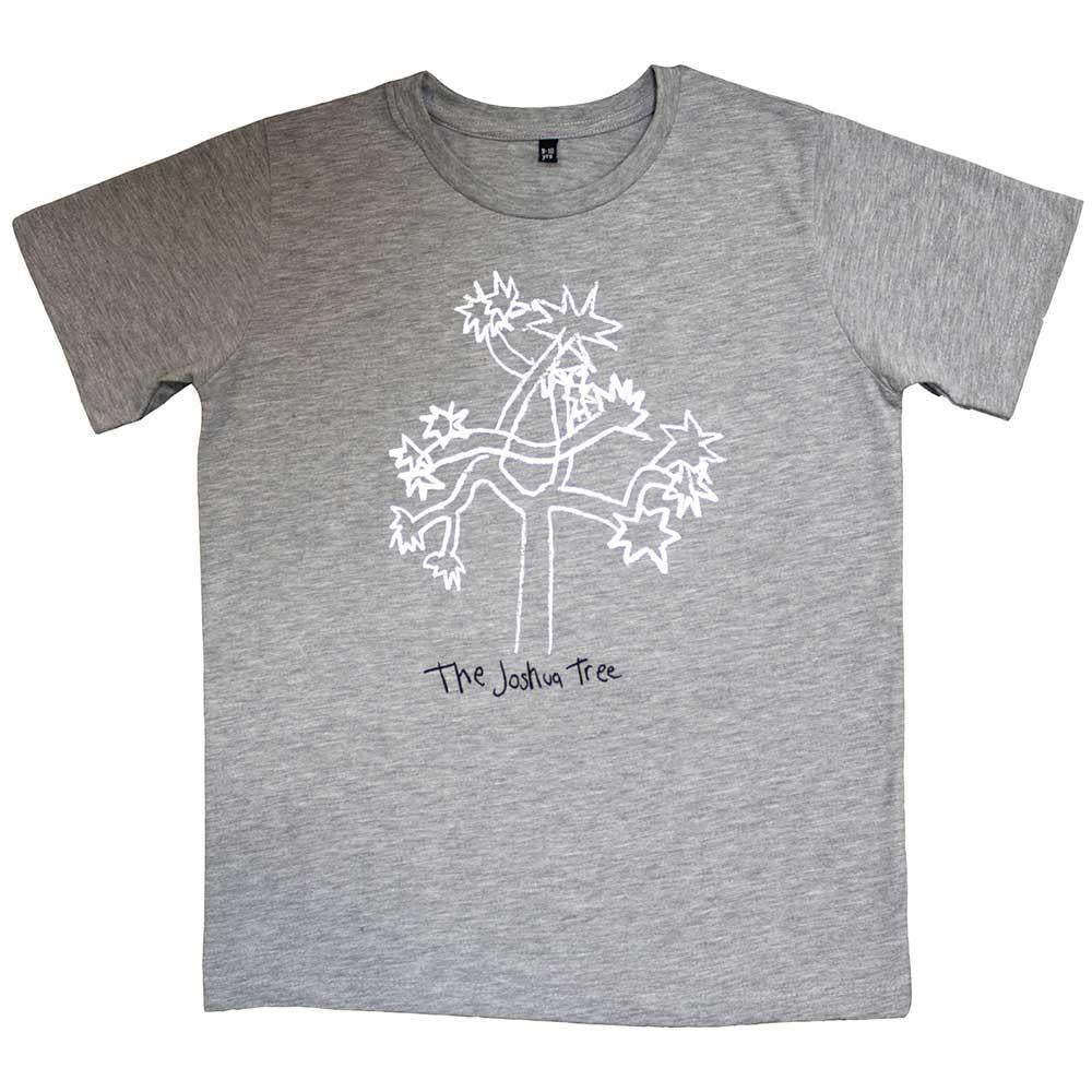 Grey - Front - U2 Childrens-Kids Joshua Tree 2017 T-Shirt
