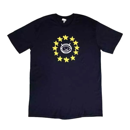 Navy Blue - Front - U2 Unisex Adult EU Stars 2018 T-Shirt