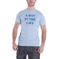 Light Blue - Front - The Beatles Unisex Adult A Day In The Life Back Print T-Shirt