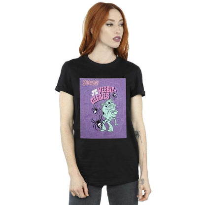 Black - Side - Scooby Doo Unisex Adult Heebie-Geebies T-Shirt