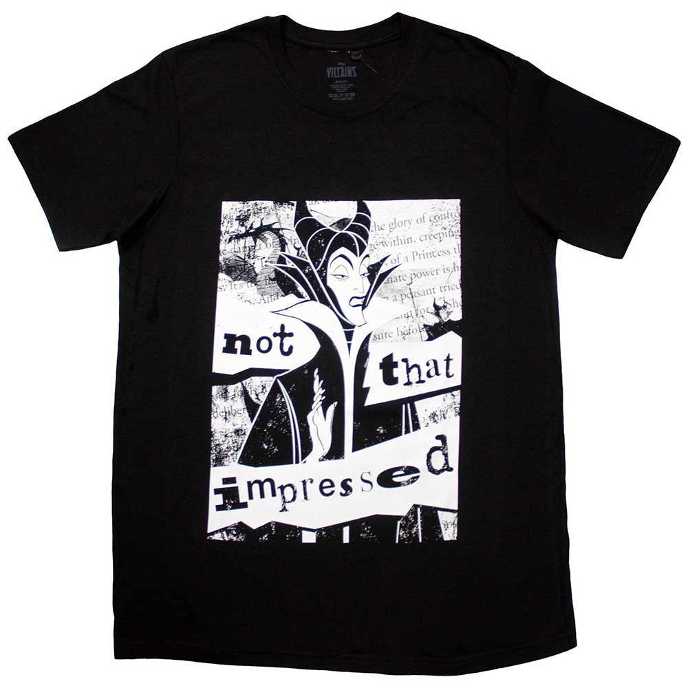 Black - Front - Sleeping Beauty Unisex Adult Not That Impressed Maleficent T-Shirt