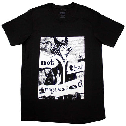 Black - Front - Sleeping Beauty Unisex Adult Not That Impressed Maleficent T-Shirt