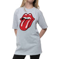 Heather Grey - Front - The Rolling Stones Childrens-Kids Classic Tongue T-Shirt