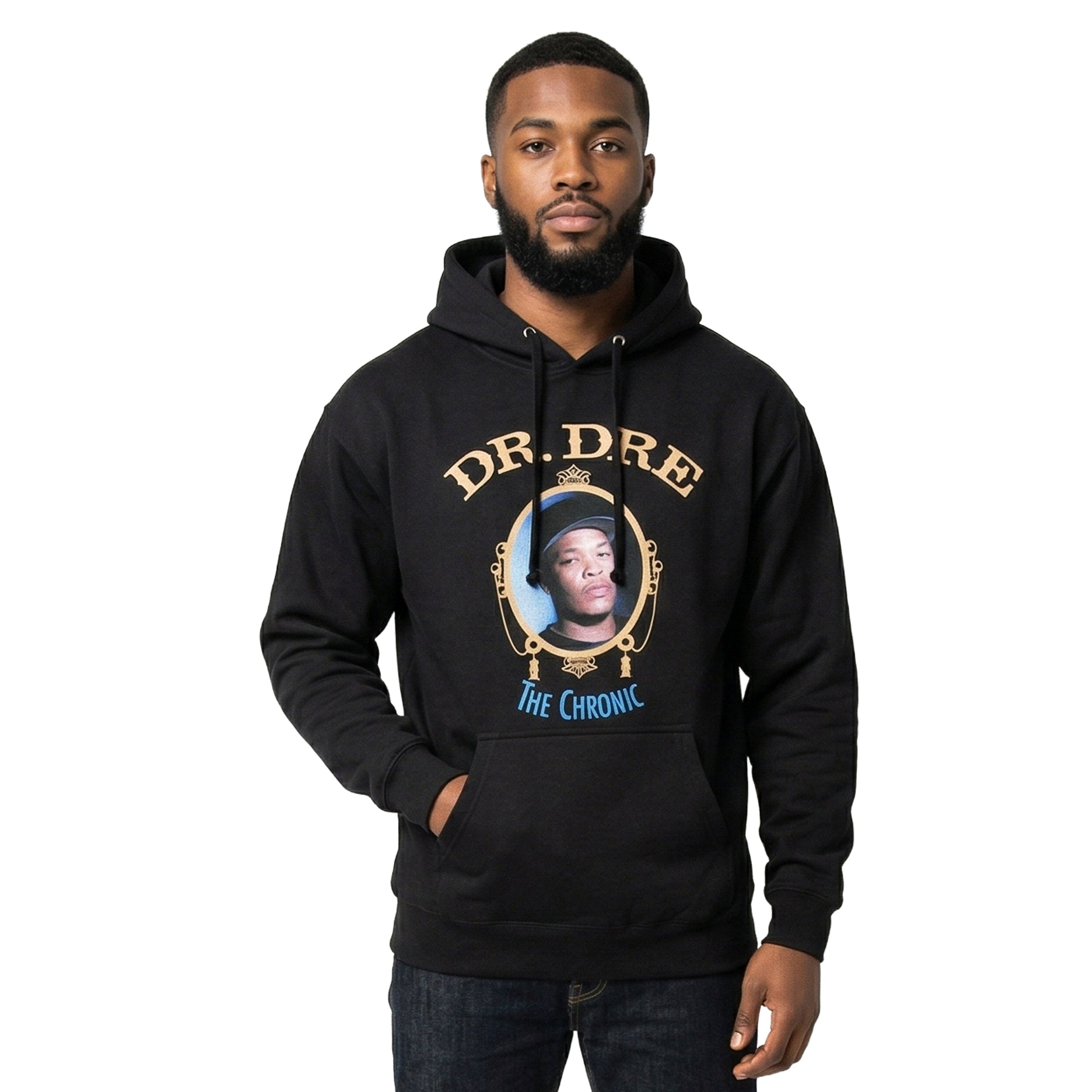 Black - Side - Dr. Dre Unisex Adult The Chronic Pullover Hoodie