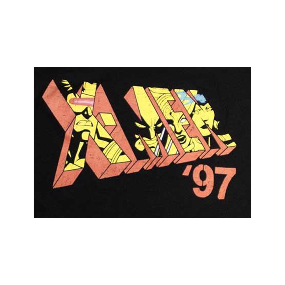Black - Side - X-Men Unisex Adult ´97 Logo T-Shirt