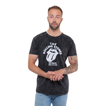 Black - Back - The Rolling Stones Unisex Adult New York City 75 T-Shirt