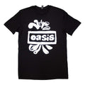 Black - Front - Oasis Unisex Adult Splat Logo T-Shirt