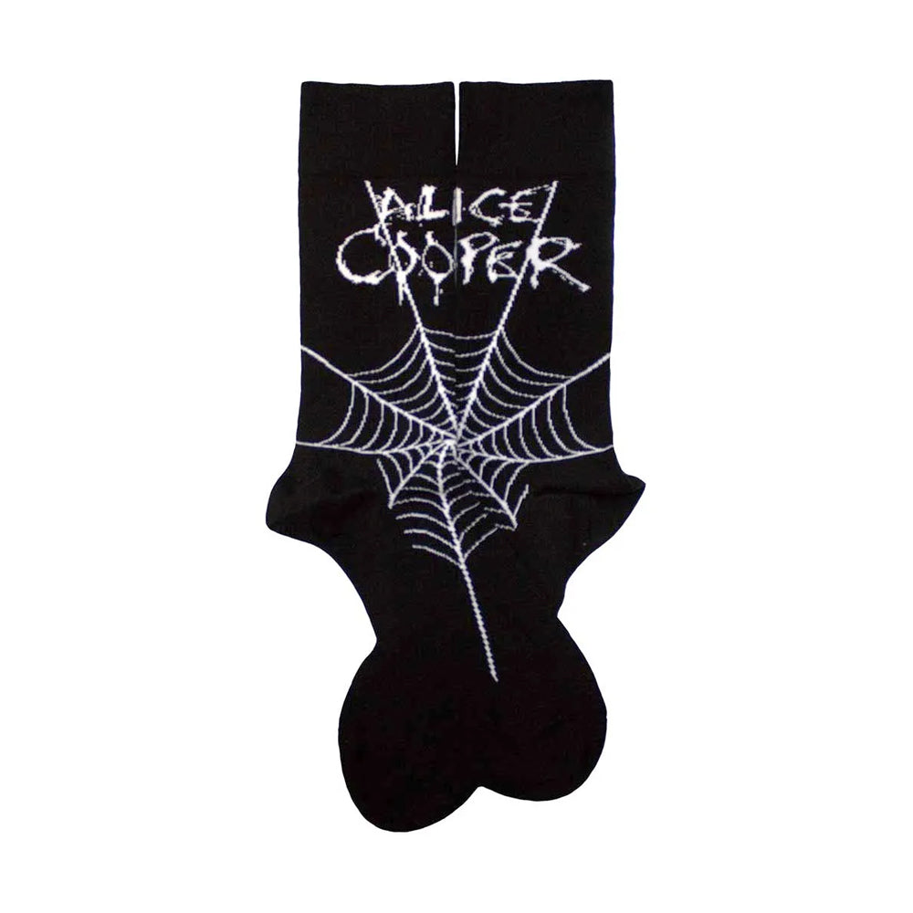 Black-White - Back - Alice Cooper Unisex Adult Web Socks