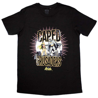 Black - Front - DC Comics Unisex Adult Batman Caped Crusaders T-Shirt