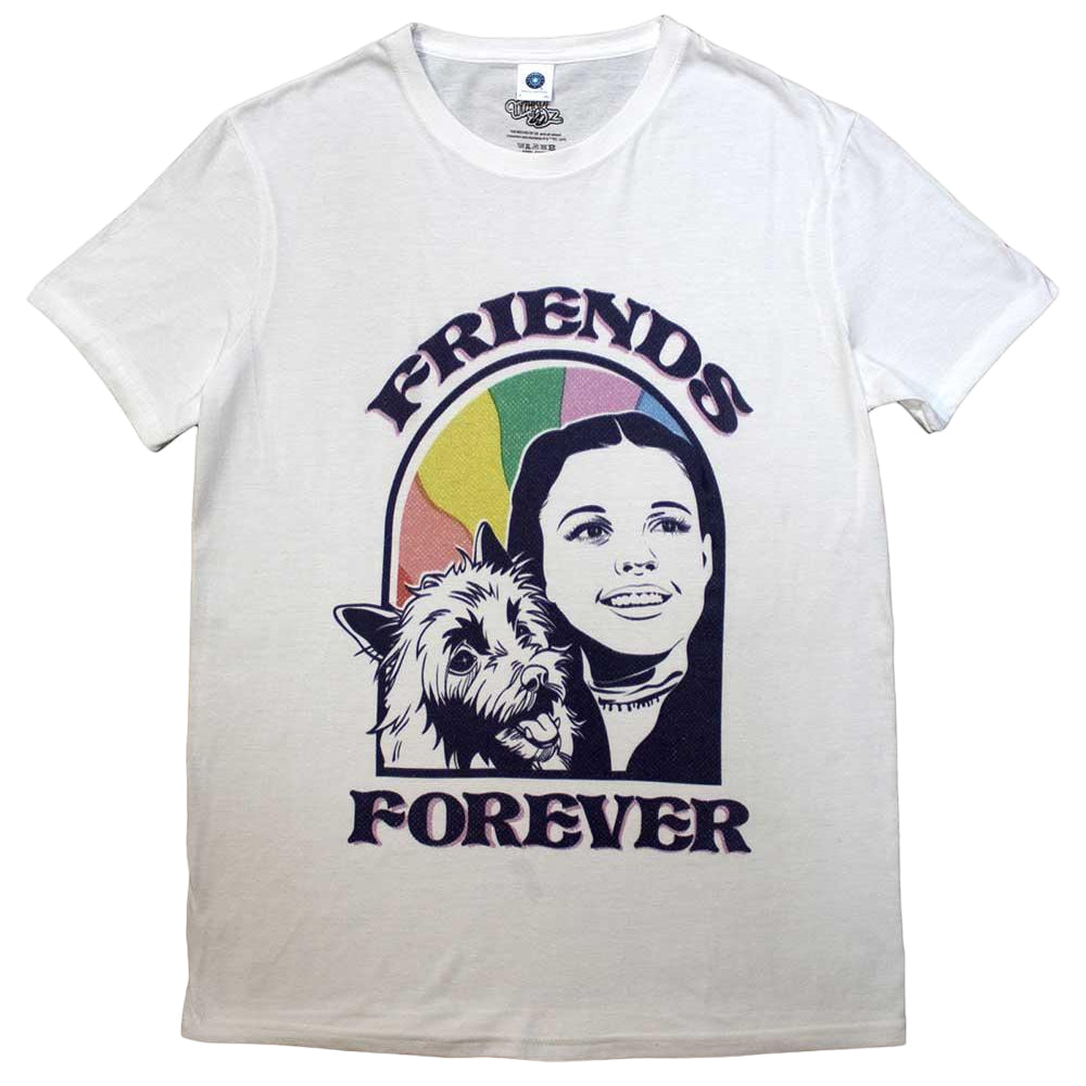 White - Front - The Wizard Of Oz Unisex Adult Friends Forever T-Shirt