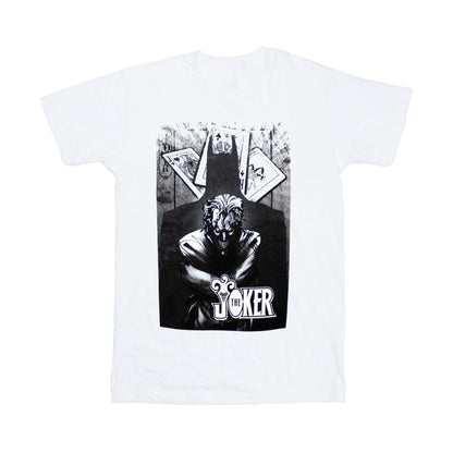 White - Front - Batman Unisex Adult Menace The Joker T-Shirt