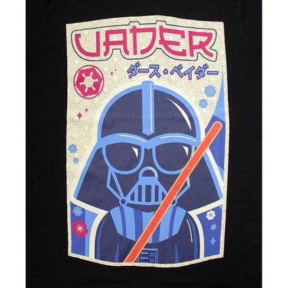 Black - Back - Star Wars Unisex Adult Darth Vader Japanese T-Shirt
