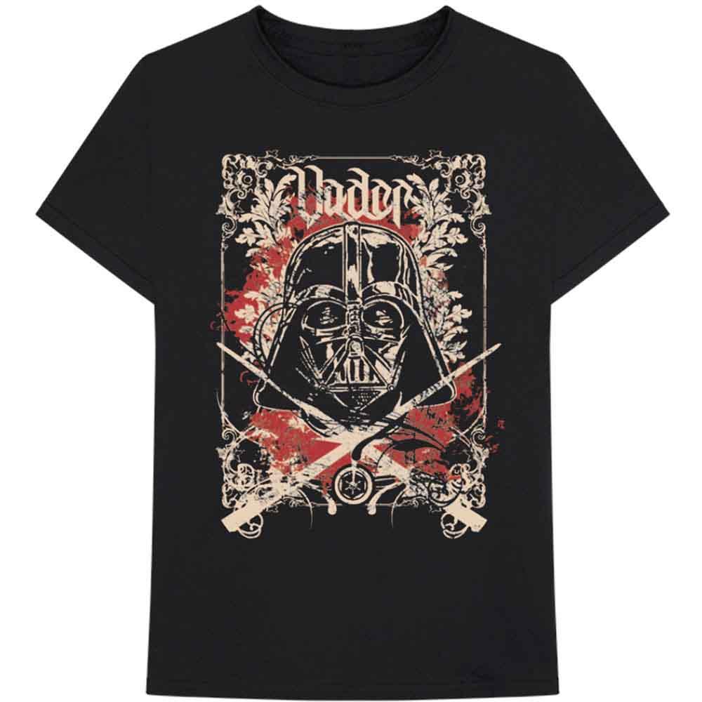 Black - Front - Star Wars Unisex Adult Darth Vader T-Shirt