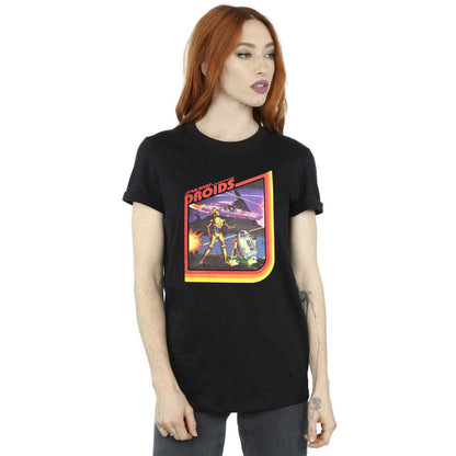 Black - Side - Star Wars Unisex Adult Droids T-Shirt