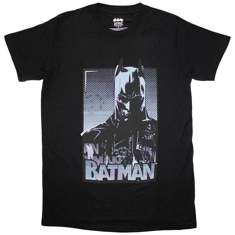 Black - Front - Batman Unisex Adult Dark T-Shirt