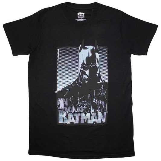 Black - Front - Batman Unisex Adult Dark T-Shirt