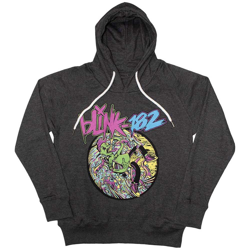 Charcoal Grey - Front - Blink 182 Unisex Adult Overboard Event Hoodie