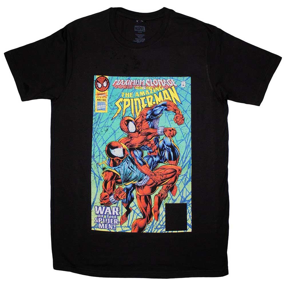 Black - Front - Marvel Comics Unisex Adult War Of The Spider Men Comic Cover T-Shirt