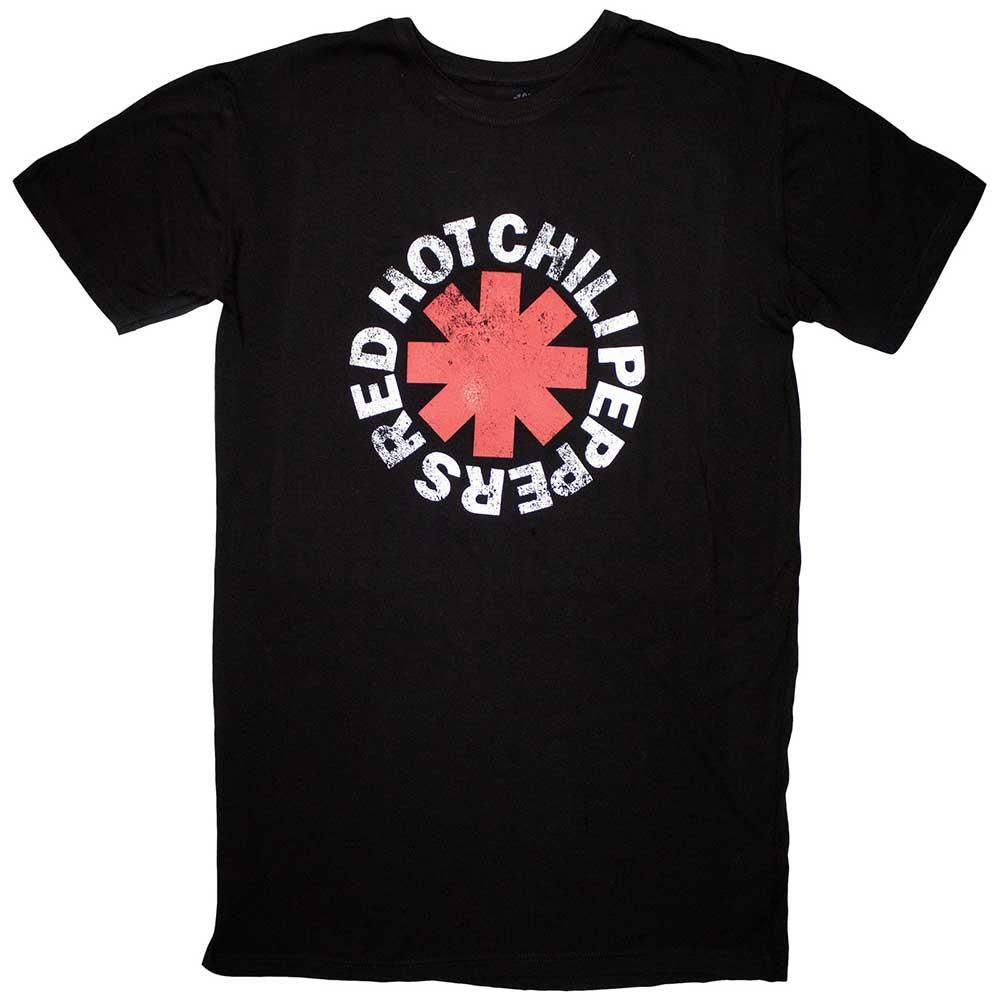 Black - Front - Red Hot Chilli Peppers Womens-Ladies Classic Asterisk T-Shirt