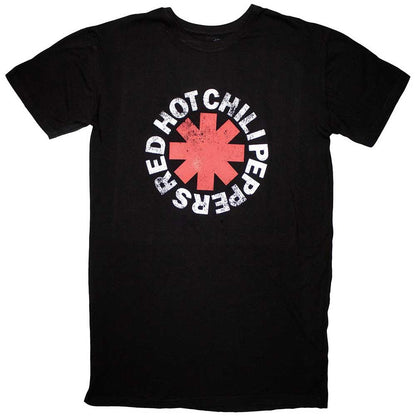 Black - Front - Red Hot Chilli Peppers Womens-Ladies Classic Asterisk T-Shirt