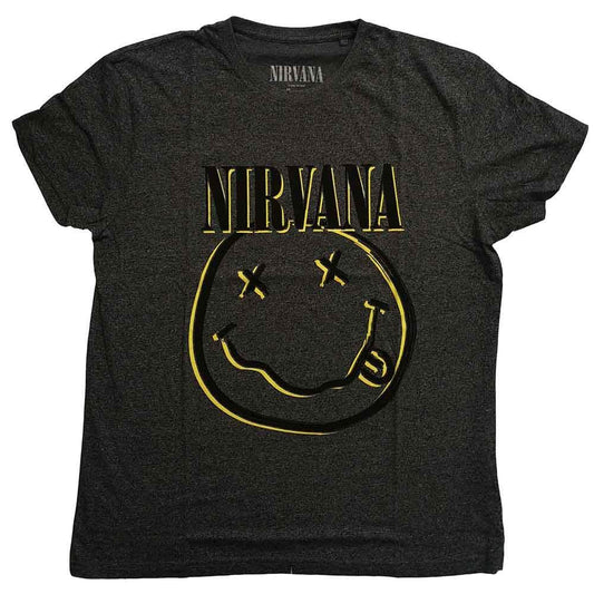 Brindle - Front - Nirvana Unisex Adult Inverted T-Shirt